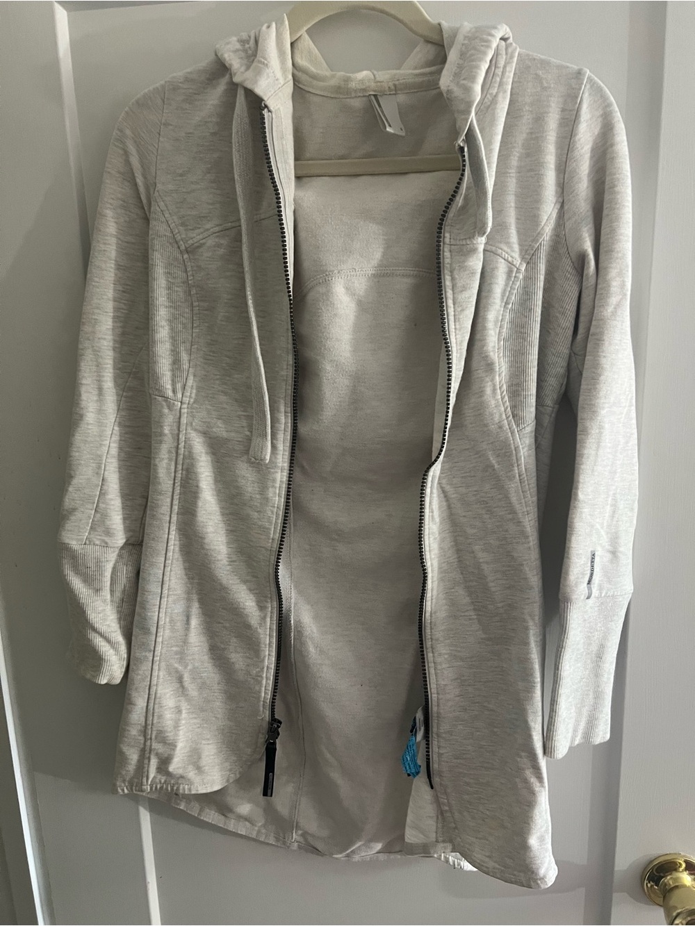 Mondetta- Light Gray Zip Hoodie Jacket - Casual Everyday Layer